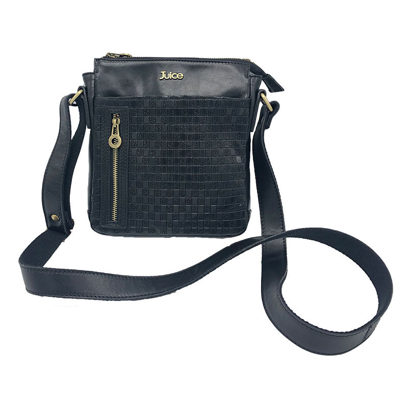 Hand buffered leather shoulder bag art. 112224