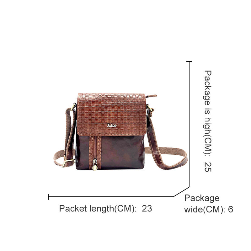 Borsa a tracolla in pelle tamponata a mano art.  112210