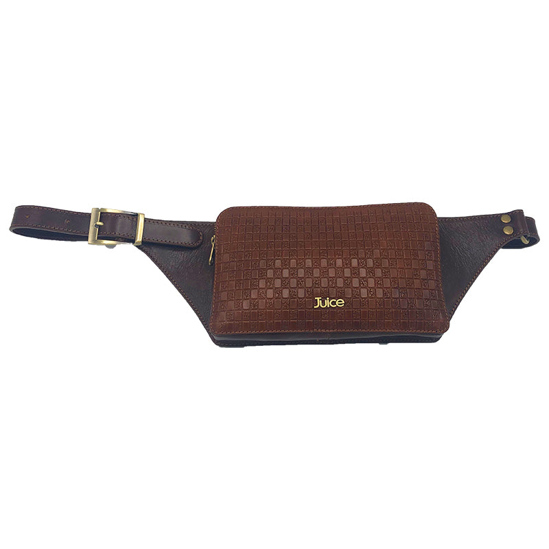 Hand buffered leather belt and crossbody bag art. 112211