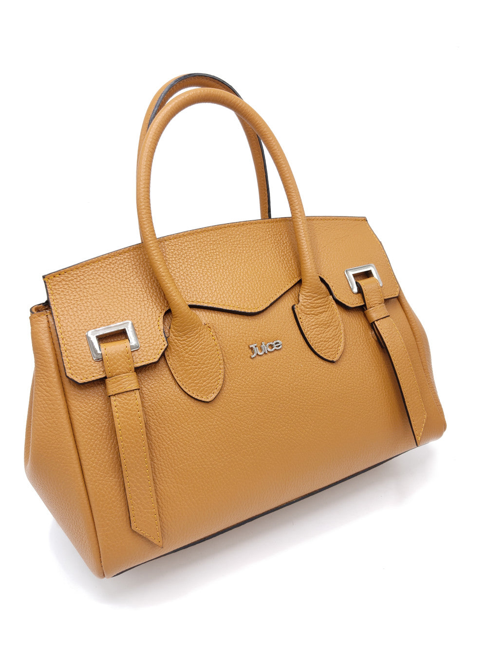 Tumbled genuine leather handbag art. 112305