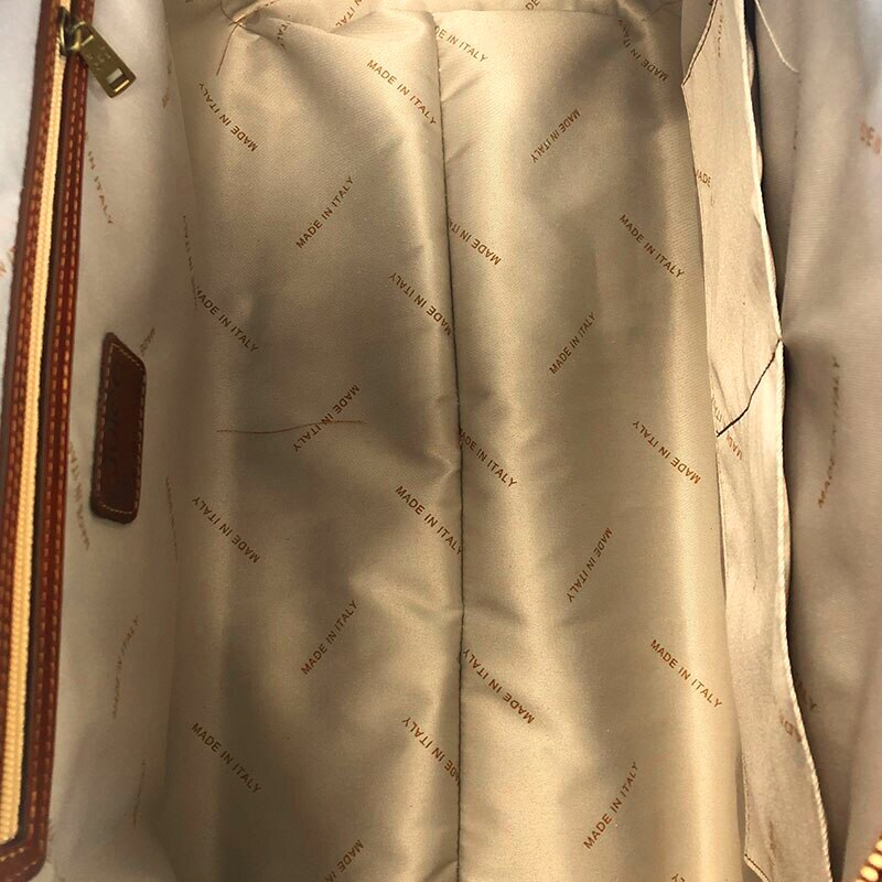 Hand buffered leather and canvas travel bag art. 112243