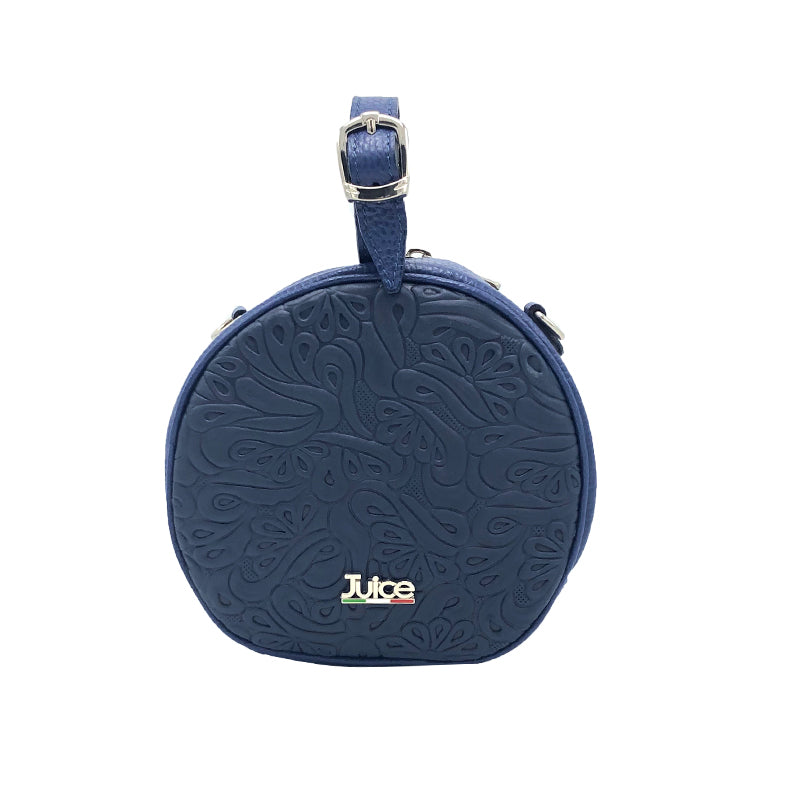 Soft embossed and tumbled genuine leather handbag art. 112180