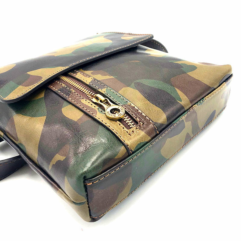 Printed leather shoulder bag art. 112230