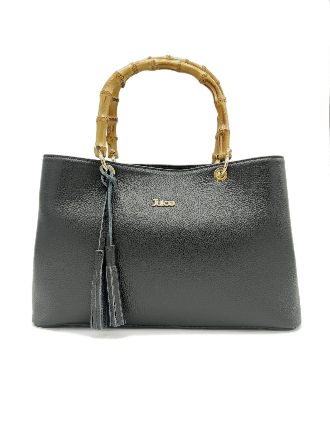 Tumbled genuine leather handbag art. 112212
