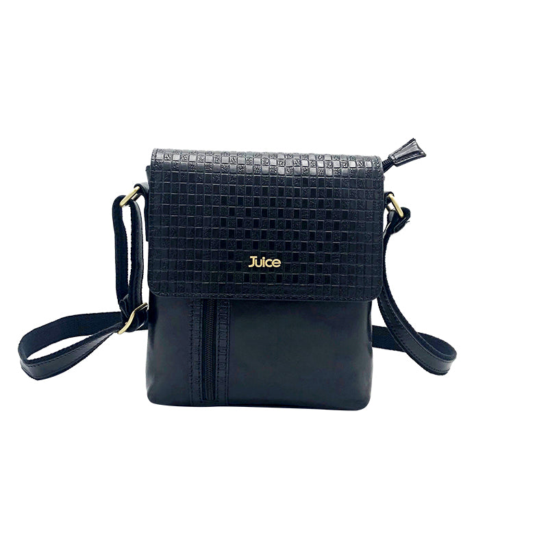 Borsa a tracolla in pelle tamponata a mano art.  112210