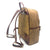 Hand buffered leather and canvas backpack art. 112238