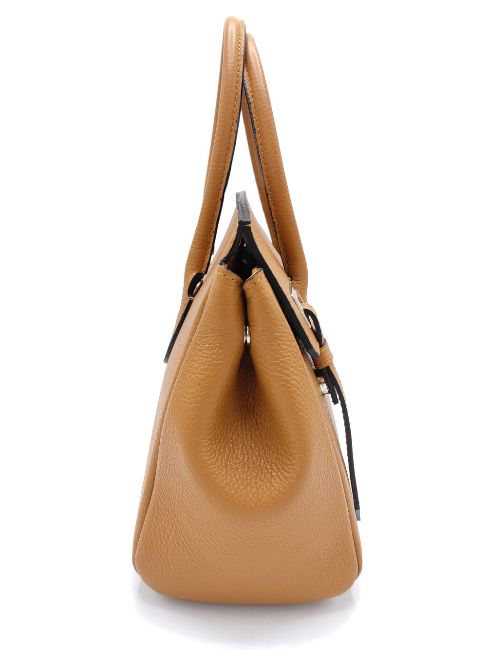 Tumbled genuine leather handbag art. 112305