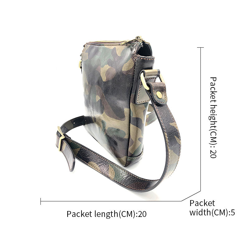 Printed leather shoulder bag art. 112231