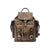 Hand buffered leather and canvas backpack art. 112248