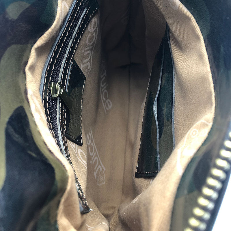 Printed leather shoulder bag art. 112231