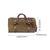 Hand buffered leather and canvas travel bag art. 112241